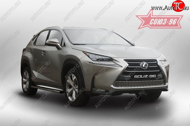 8 249 р. Декоративный элемент воздухозаборника Souz-96 V2 Lexus NX200T Z10 (2014-2017)  с доставкой в г. Владивосток