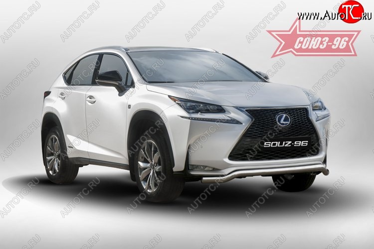 18 764 р. Защита переднего бампера одинарная Sport Souz-96 Premium (d60) Lexus NX200 Z10 дорестайлинг (2014-2017)  с доставкой в г. Владивосток