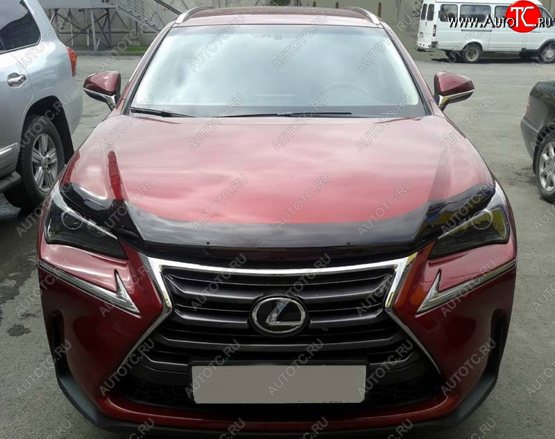 2 999 р. Дефлектор капота SIM Lexus NX200 Z10 дорестайлинг (2014-2017)  с доставкой в г. Владивосток