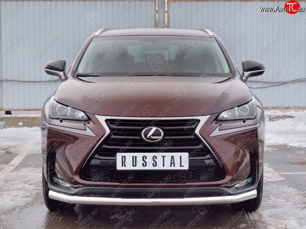 17 999 р. Защита переднего бампера (Ø63 мм, нержавейка) SLITKOFF  Lexus NX200  Z10 (2014-2017) дорестайлинг  с доставкой в г. Владивосток