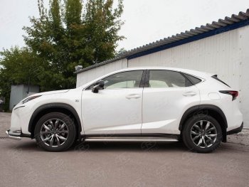 38 999 р. Широкая защита порогов с трубой диаметром 42 мм SLITKOFF v3  Lexus NX200  Z10 (2014-2017) дорестайлинг  с доставкой в г. Владивосток. Увеличить фотографию 4