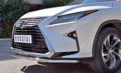 15 249 р. Защита переднего бампера (Ø42 мм, нержавейка) SLITKOFF  Lexus RX  200T (2015-2017) AL20 дорестайлинг  с доставкой в г. Владивосток. Увеличить фотографию 4