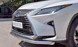 18 799 р. Защита переднего бампера (Ø63 мм, нержавейка) SLITKOFF  Lexus RX  200T (2015-2017) AL20 дорестайлинг  с доставкой в г. Владивосток. Увеличить фотографию 4