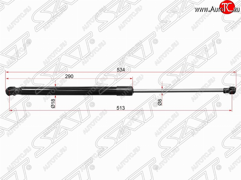 719 р. Левый упор капота SAT (газовый)  Lexus RX350  AL10 - RX450H  AL10  с доставкой в г. Владивосток