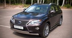 24 999 р. Защита переднего бампера (2 трубыØ75х42 мм, нержавейка) Russtal Lexus RX270 AL10 дорестайлинг (2010-2012)  с доставкой в г. Владивосток. Увеличить фотографию 4