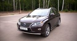 15 749 р. Одинарная защита переднего бампера диаметром 63 мм SLITKOFF Lexus RX270 AL10 дорестайлинг (2010-2012)  с доставкой в г. Владивосток. Увеличить фотографию 4