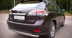 17 799 р. Защита заднего бампера (Ø63 и 42 мм, нержавейка) SLITKOFF Lexus RX270 AL10 дорестайлинг (2010-2012)  с доставкой в г. Владивосток. Увеличить фотографию 4