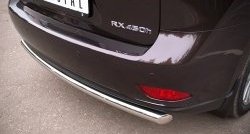 15 349 р. Одинарная защита заднего бампера из трубы диаметром 63 мм SLITKOFF  Lexus RX270  AL10 - RX450H  AL10  с доставкой в г. Владивосток. Увеличить фотографию 3