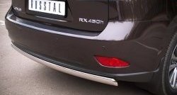 16 849 р. Защита заднего бампера (Ø75x42 мм, нержавейка) Russtal Lexus RX270 AL10 дорестайлинг (2010-2012)  с доставкой в г. Владивосток. Увеличить фотографию 3