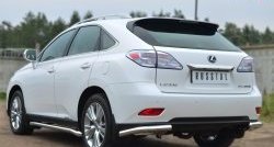 14 649 р. Защита заднего бампера (Ø63 мм, нержавейка) SLITKOFF  Lexus RX270  AL10 - RX450H  AL10  с доставкой в г. Владивосток. Увеличить фотографию 2