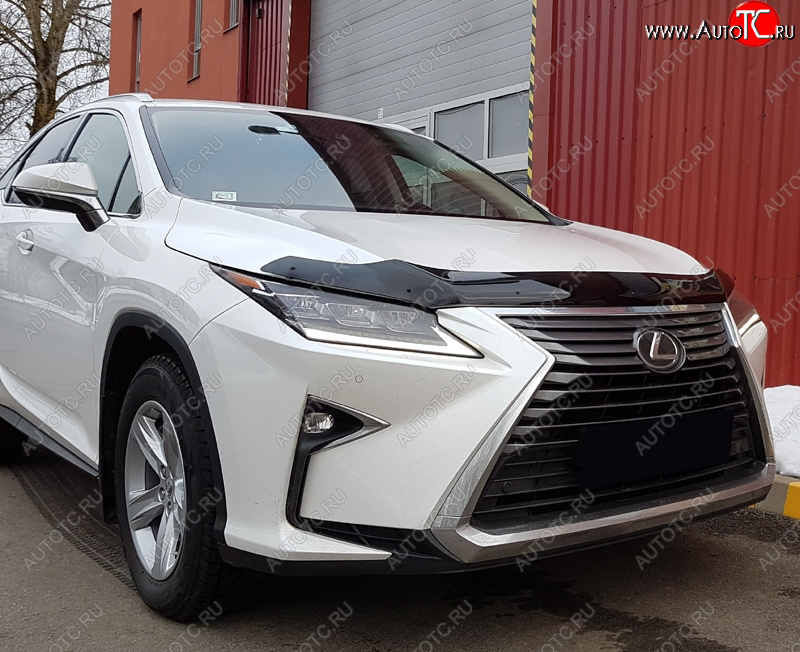 3 699 р. Дефлектор капота SIM Lexus RX350 AL20 дорестайлинг (2015-2019)  с доставкой в г. Владивосток