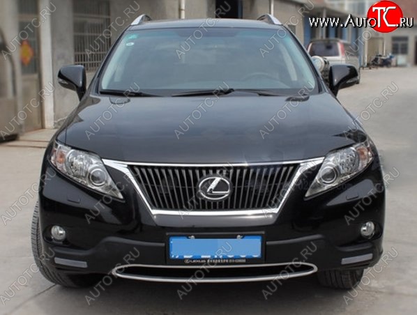 21 599 р. Накладка на передний бампер CT v2 v2 Lexus RX350 AL10 дорестайлинг (2008-2012) (Неокрашенная)  с доставкой в г. Владивосток