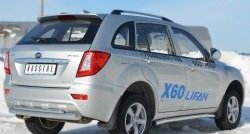 13 849 р. Защита порогов из круглой трубы диаметром 63 мм Russtal Lifan X60 дорестайлинг (2011-2015) (Защита порогов с со скосами на торцах (вариант 1))  с доставкой в г. Владивосток. Увеличить фотографию 5