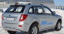 13 849 р. Защита порогов из круглой трубы диаметром 63 мм Russtal Lifan X60 дорестайлинг (2011-2015) (Защита порогов с со скосами на торцах (вариант 1))  с доставкой в г. Владивосток. Увеличить фотографию 9