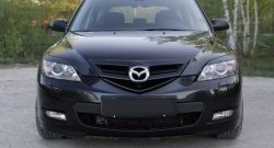 799 р. Реснички RA на фары  Mazda 3/Axela  BK (2006-2009) рестайлинг, хэтчбэк (Неокрашенные)  с доставкой в г. Владивосток. Увеличить фотографию 3