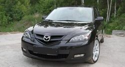 629 р. Реснички на фары RA V2  Mazda 3/Axela  BK (2003-2009) дорестайлинг, хэтчбэк, рестайлинг, хэтчбэк (Неокрашенные)  с доставкой в г. Владивосток. Увеличить фотографию 2