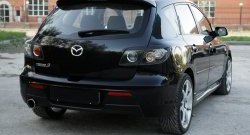 799 р. Реснички на фонари RA  Mazda 3/Axela  BK (2003-2009) дорестайлинг, хэтчбэк, рестайлинг, хэтчбэк (Неокрашенные)  с доставкой в г. Владивосток. Увеличить фотографию 2