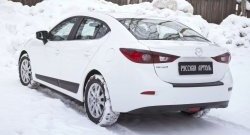 3 699 р. Молдинги RA  Mazda 3/Axela  BM (2013-2016) дорестайлинг седан (Поверхность глянец под окраску, Неокрашенные)  с доставкой в г. Владивосток. Увеличить фотографию 2