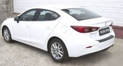 1 179 р. Накладка на задний бампер RA  Mazda 3/Axela  BM (2013-2016) дорестайлинг седан  с доставкой в г. Владивосток. Увеличить фотографию 4