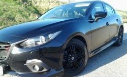 839 р. Реснички на фары M-Techno v2 Mazda 3/Axela BM дорестайлинг седан (2013-2016) (Неокрашенные)  с доставкой в г. Владивосток. Увеличить фотографию 3