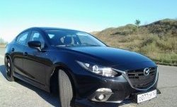 839 р. Реснички на фары M-Techno v2 Mazda 3/Axela BM дорестайлинг седан (2013-2016) (Неокрашенные)  с доставкой в г. Владивосток. Увеличить фотографию 4