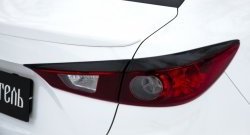 979 р. Реснички на фонари RA  Mazda 3/Axela  BM (2013-2016) дорестайлинг седан (Неокрашенные)  с доставкой в г. Владивосток. Увеличить фотографию 5