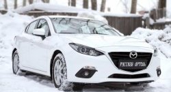 1 129 р. Реснички на фары RA Mazda 3/Axela BM дорестайлинг седан (2013-2016) (Неокрашенные)  с доставкой в г. Владивосток. Увеличить фотографию 6