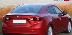 1 699 р. Лип спойлер M-VRS Mazda 3/Axela BM дорестайлинг седан (2013-2016) (Неокрашенный)  с доставкой в г. Владивосток. Увеличить фотографию 3