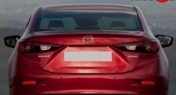 1 699 р. Лип спойлер M-VRS Mazda 3/Axela BM дорестайлинг седан (2013-2016) (Неокрашенный)  с доставкой в г. Владивосток. Увеличить фотографию 2