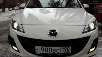 1 859 р. Реснички на фары MV-Tuning  Mazda 3/Axela  BL (2009-2013) дорестайлинг седан, дорестайлинг, хэтчбэк 5 дв., рестайлинг седан, рестайлинг, хэтчбэк (Неокрашенные)  с доставкой в г. Владивосток. Увеличить фотографию 5