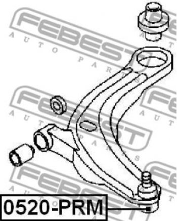 699 р. Шаровая опора Febest (левая/правая) Mazda 323/Familia седан BJ дорестайлинг (1998-2000)  с доставкой в г. Владивосток. Увеличить фотографию 2