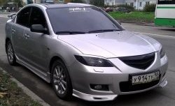 2 599 р. Клыки на передний бампер Style Mazda 3/Axela BK дорестайлинг седан (2003-2006) (Неокрашенные)  с доставкой в г. Владивосток. Увеличить фотографию 4