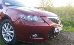 689 р. Реснички на фары Style (длинные) Mazda 3/Axela BK дорестайлинг седан (2003-2006) (Неокрашенные)  с доставкой в г. Владивосток. Увеличить фотографию 4