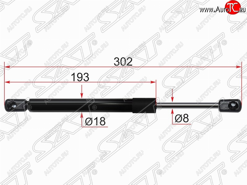 519 р. Газовый упор крышки багажника SAT  Mazda 3/Axela  BL (2009-2013) дорестайлинг седан, рестайлинг седан  с доставкой в г. Владивосток