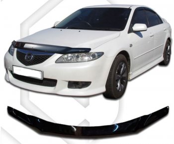 Дефлектор капота CA-Plastic Mazda (Мазда) 6  GG (2002-2005) GG седан дорестайлинг