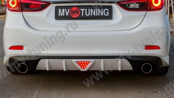 2 499 р. Стоп сигнал LED F1 Mazda 6 GJ дорестайлинг седан (2012-2015) (Белый)  с доставкой в г. Владивосток. Увеличить фотографию 2