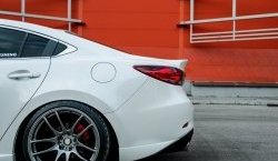 29 899 р. Крышка багажника Tuning-Sport v1  Mazda 6  GJ (2015-2024) 1-ый рестайлинг седан, 2-ой рестайлинг седан (Неокрашенная)  с доставкой в г. Владивосток. Увеличить фотографию 3