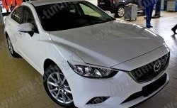 1 299 р. Реснички на фары Sport V2  Mazda 6  GJ (2012-2015) дорестайлинг седан (Неокрашенные)  с доставкой в г. Владивосток. Увеличить фотографию 2