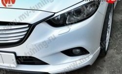 1 299 р. Реснички на фары Sport V2  Mazda 6  GJ (2012-2015) дорестайлинг седан (Неокрашенные)  с доставкой в г. Владивосток. Увеличить фотографию 1