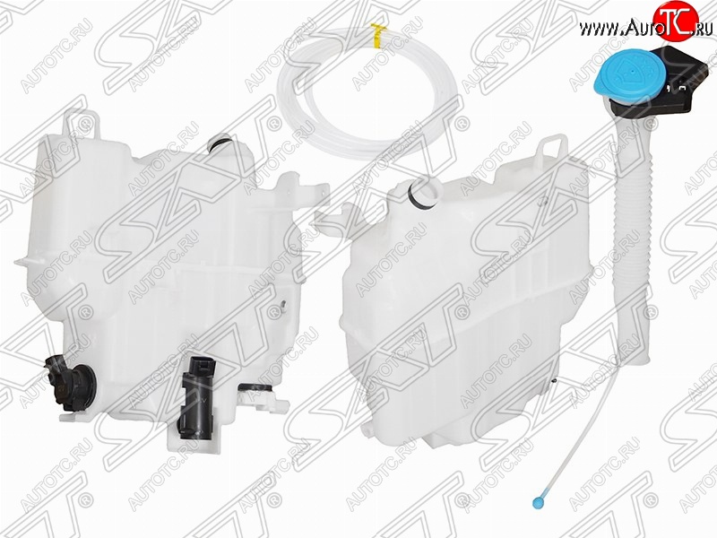 5 499 р. Бачок омывателей SAT (с горловиной, 2-мя моторами и датчиком уровня, большой) Mazda 6 GJ 1-ый рестайлинг седан (2015-2018)  с доставкой в г. Владивосток