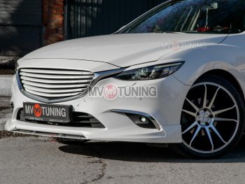 7 899 р. Решетка радиатора (Supreme с пакетом Plus и Executive, Grand Touring) MV tuning Mazda 6 GJ 1-ый рестайлинг седан (2015-2018) (Неокрашенная)  с доставкой в г. Владивосток. Увеличить фотографию 7