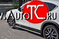 31 649 р. Пороги труба 120х60 овал с проступью . Russtal Mazda CX-5 KF (2016-2024)  с доставкой в г. Владивосток