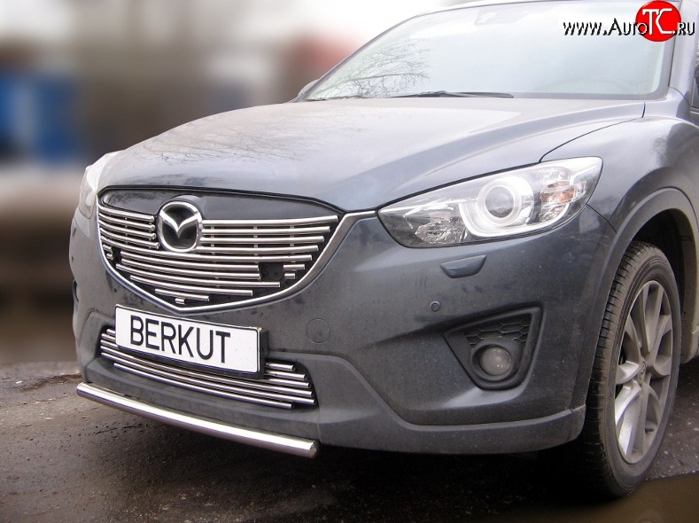 9 399 р. Декоративная вставка решетки радиатора Berkut Mazda CX-5 KE рестайлинг (2015-2017)  с доставкой в г. Владивосток