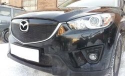 2 299 р. Нижняя сетка на бампер Russtal (черная) Mazda CX-5 KE дорестайлинг (2011-2014)  с доставкой в г. Владивосток. Увеличить фотографию 2