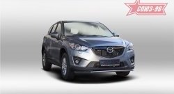 Одинарная защита переднего бампера (d42) Premium Souz-96 Mazda CX-5 KE рестайлинг (2015-2017)