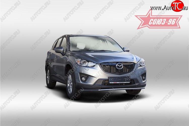 15 254 р. Одинарная защита переднего бампера (d42) Premium Souz-96 Mazda CX-5 KE рестайлинг (2015-2017)  с доставкой в г. Владивосток