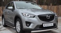 16 999 р. Одинарная защита переднего бампера диаметром 63 мм SLITKOFF Mazda CX-5 KE дорестайлинг (2011-2014)  с доставкой в г. Владивосток. Увеличить фотографию 4