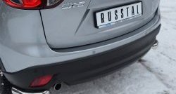 18 499 р. Защита заднего бампера (Ø63 мм уголки, нержавейка) SLITKOFF Mazda CX-5 KE дорестайлинг (2011-2014)  с доставкой в г. Владивосток. Увеличить фотографию 2