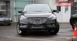 Декоративный элемент решетки радиатора Souz-96 (d10) Mazda CX-9 TB дорестайлинг (2007-2009)