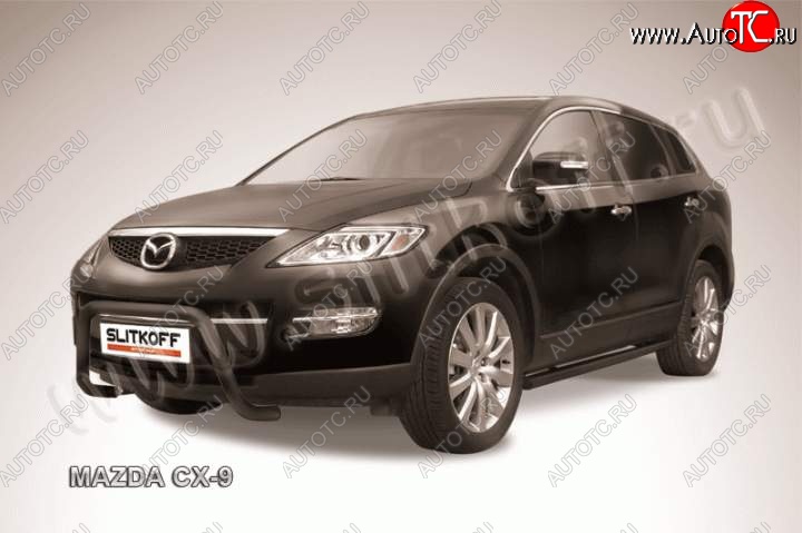 16 899 р. Кенгурятник d57 низкий мини Mazda CX-9 TB дорестайлинг (2007-2009) (Цвет: серебристый)  с доставкой в г. Владивосток